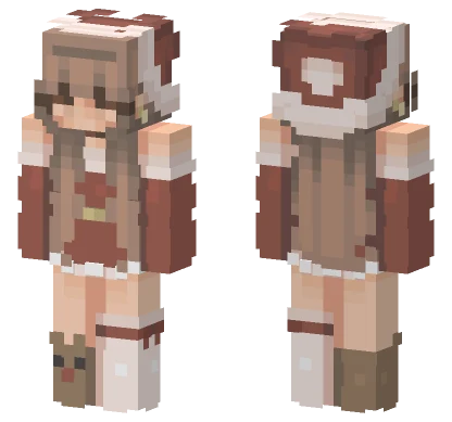 Peppermint Girl Minecraft skin
