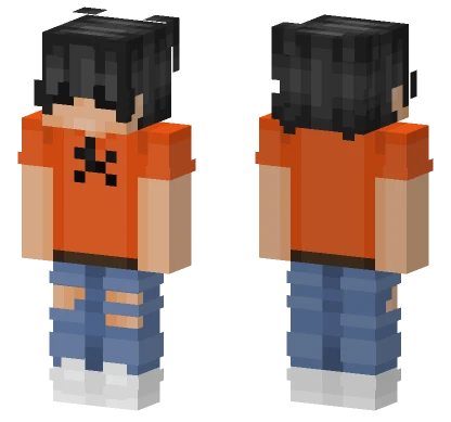 Percy Jackson Blue Overalls Minecraft skin