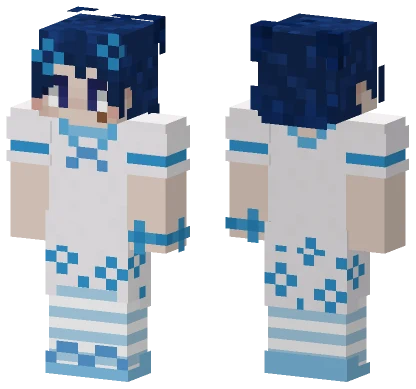 Periwinkle Starry Flowers Minecraft skin