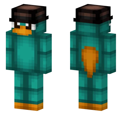 Perry the Platypus Minecraft skin