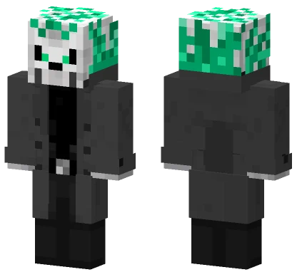 Phantom Rider Fixed Collar Hood Minecraft skin