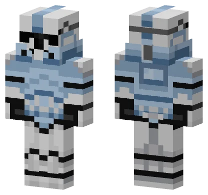 Phase 2 Clone Trooper Light Blue Minecraft skin