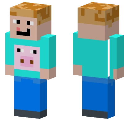 Pig Shirt Blondy Minecraft skin