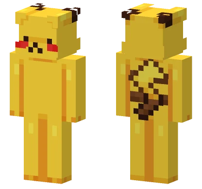 Pikachu 3 Minecraft skin