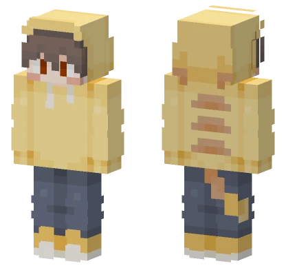Pikachu Hoodie Boy Minecraft skin