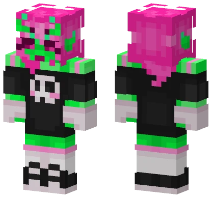 Pink Alien Scenecore Minecraft skin
