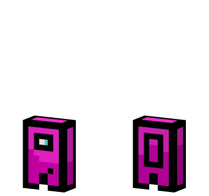 Pink Among Us Character Minecraft skin
