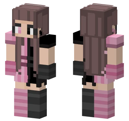 Pink And Black Ce Minecraft skin