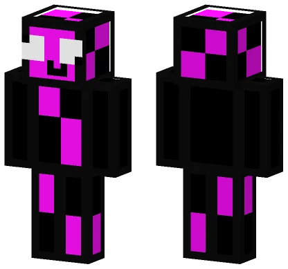 Pink and Black Checkered Pal Minecraft skin