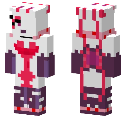 Pink and Purple Figure Minecraft skin