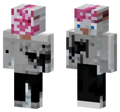 Pink And White Outfit Minecraft skin