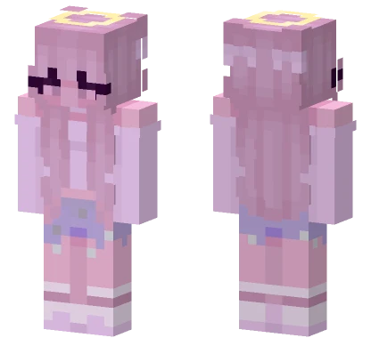 Pink Angel Girl Minecraft skin