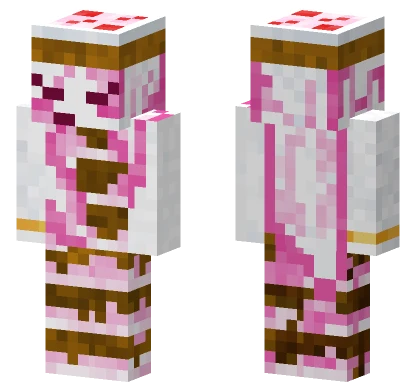 Pink Angel Wings Minecraft skin
