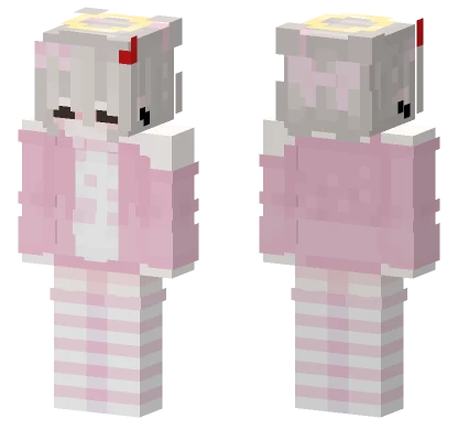Pink Angelic Outfit Minecraft skin