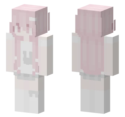 Pink Anime Girl Minecraft skin