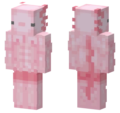 Pink Axolotl Minecraft skin