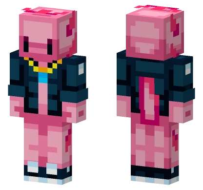 Pink Axolotl Minecraft skin