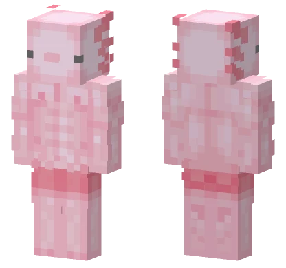 Pink Axolotl Skin Minecraft skin