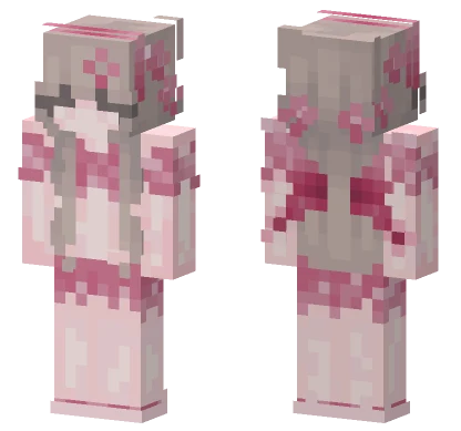 Pink Beach Girl Minecraft skin