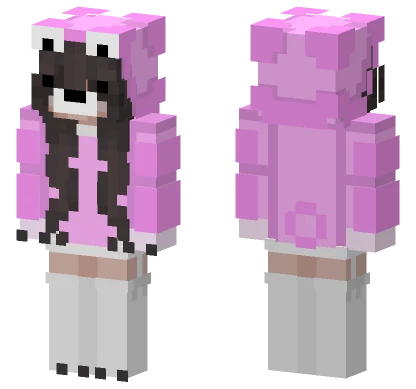 Pink Bear Minecraft skin