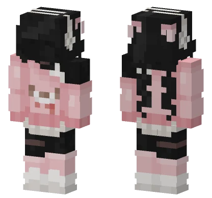 Pink Bear Goopling Minecraft skin