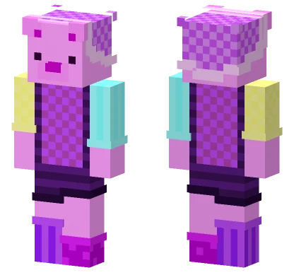 Pink Bear Skin Minecraft skin