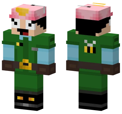 Pink Bee Girl Minecraft skin