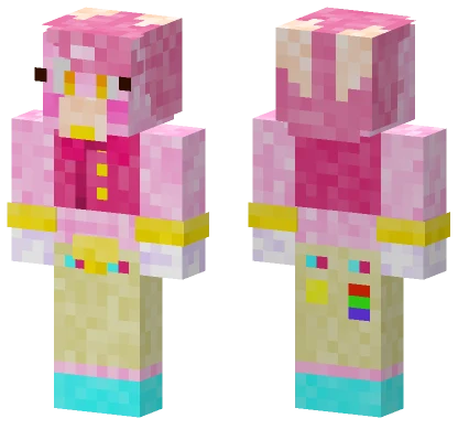 Pink Bow Girl Minecraft skin