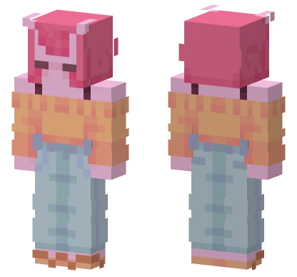 Pink Bow Outfit Minecraft skin