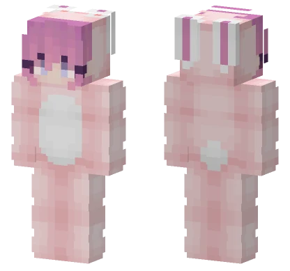 Pink Bunny Onesie Minecraft skin