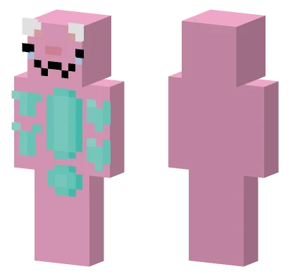 Pink Bunny Outfit Minecraft skin