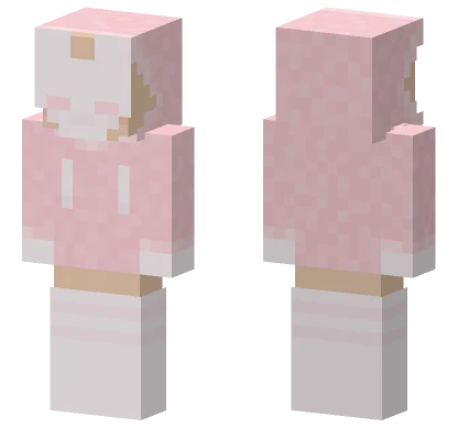 Pink Bunny Outfit Minecraft skin