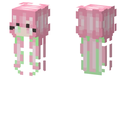Pink Bunny Pajamas Girl Minecraft skin