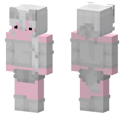 Pink Bunny Suit Minecraft skin