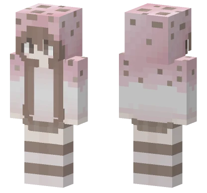 Pink Cake Girl Minecraft skin