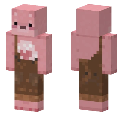 Pink Care Bear Trousers Minecraft skin