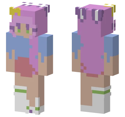 Pink Cat Minecraft skin