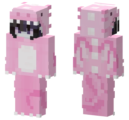Pink Cat Girl Minecraft skin