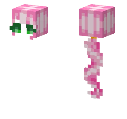 Pink Cat Girl Minecraft skin