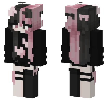 Pink Catgirl Minecraft skin