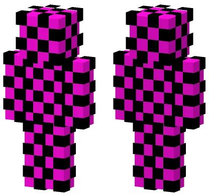 Pink Checkerboard Jester Minecraft skin