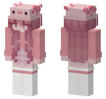 Pink Cherry Blossom Girl Minecraft skin