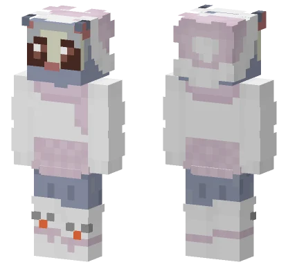 Pink Christmas For Potno0dle Minecraft skin