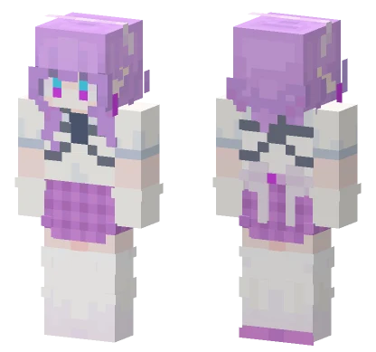 Pink Cute Girl Minecraft skin