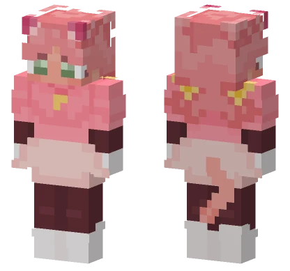 Pink Deltarune Minecraft skin