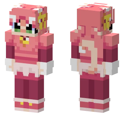 Pink Deltarune Minecraft skin