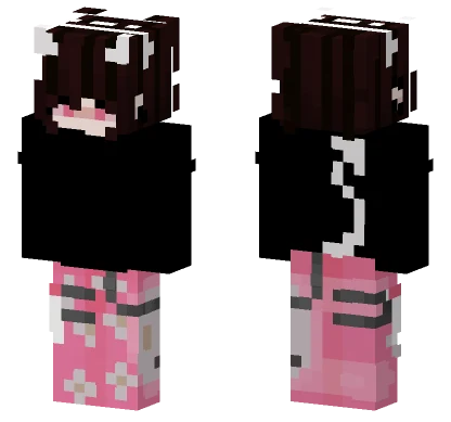Pink Demon Lady Skin Minecraft skin