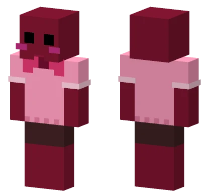 Pink Dog Costume Minecraft skin