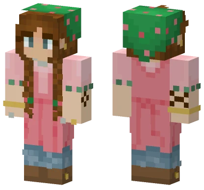 Pink Dress Girl Minecraft skin