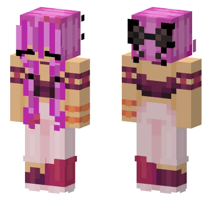 Pink Dress Skin Minecraft skin